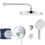 SANITINO - Душ комплект Grohe със смесител и скрито тяло, аксесоари kielle, хром SANI21GKK013 (SANI21GKK013)