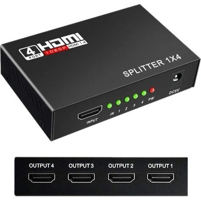 4World 06936 Splitter / Rozbočovač HDMI 1x4, HDMI 1.2a
