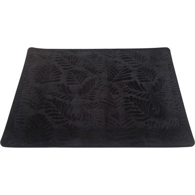 Takoy Koberec 140x180 vzor lístie čierny-HT-00414 | 140 x 180 cm
