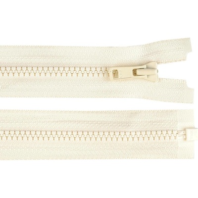 Kostěný zip YKK No 3 délka 60 cm Varianta: 007 krémová, Balení: 1 ks