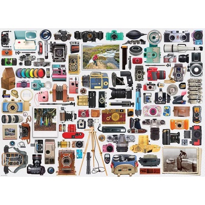 EUROGRAPHICS - Puzzle World of Cameras - 1 000 piese