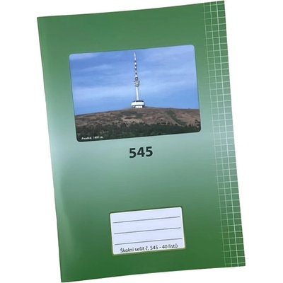 Papírna Martiník Sešit č. 545 A5 čtverečkovaný