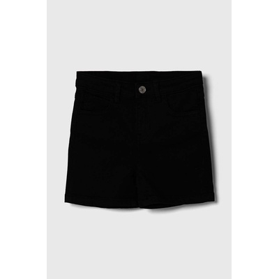 Guess Детски дънков къс панталон Guess в черно с изчистен дизайн с регулируема талия (J3YD03.WE620.9BYX)