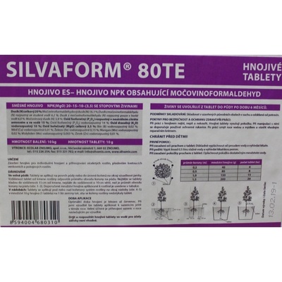 ECOLAB Hnojivo pre vinič, kvitnúce kríky, ruže, jahoda SILVAFORM 80TE tablety 10 kg