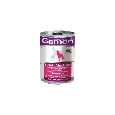 Gemona Dog HP Adult Medium kúsky hovädzie s pečeňou 415 g