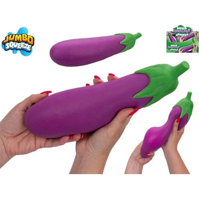 Mega Squeeze jumbo antistresový lilek XL 28 cm