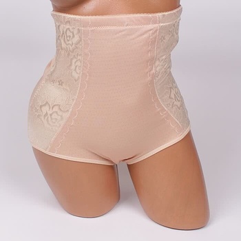 Image 1 of Бежова стягаща бикина с висока талия