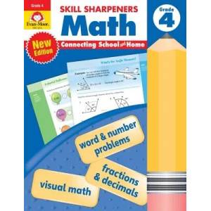 Skill Sharpeners: Math, Grade 4 Workbook (ISBN: 9781629389899)