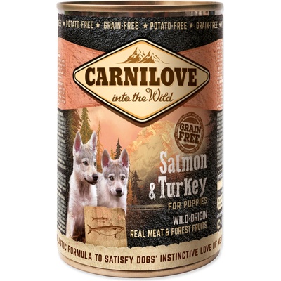 Carnilove Paté Made with Turkey & Salmon for Puppies 400 g