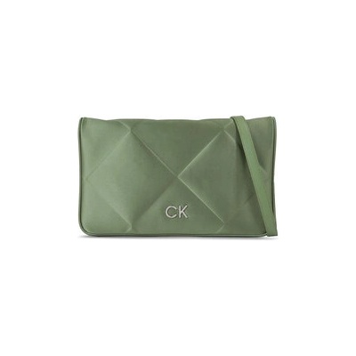 Calvin Klein Дамска чанта Re-Lock Quilt Shoulder Bag-Satin K60K611300 Зелен (Re-Lock Quilt Shoulder Bag-Satin K60K611300)