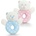 Keel Toys Бебешка дрънкалка с ринг Keel Toys - Синьо мече, 13 cm (SN0769 blue)