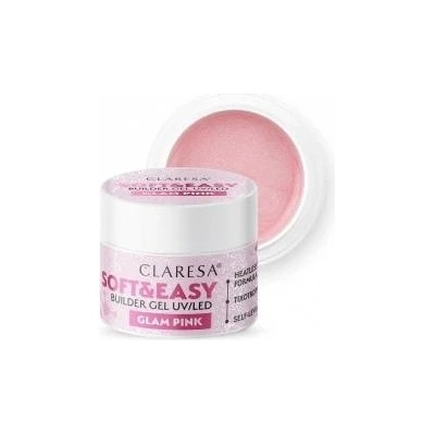 Claresa Nail Builder Gel Soft&Easy Builder - Glam Pink 45g