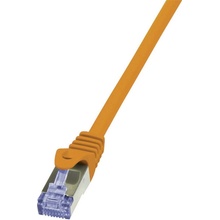 LogiLink CQ3088S RJ45 CAT 6A S/FTP, 7,5m, oranžový
