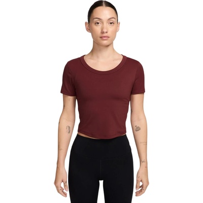 Nike ONE FITTED DRI FIT SS TOP W FN2804 619 červené