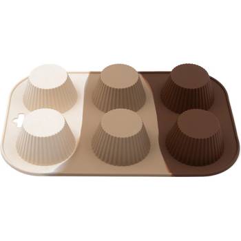 Форма за мъфини силикон 300 КАФЯВО/БЕЖОВО/ЕКРЮ (2-19083/2)
