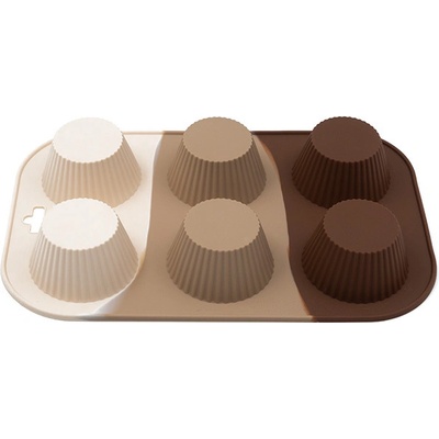 Форма за мъфини силикон 300 КАФЯВО/БЕЖОВО/ЕКРЮ (2-19083/2)