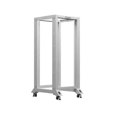 Lanberg Комуникационен шкаф, Lanberg open rack 19" 27U 600x800, grey (OR01-6827-S)