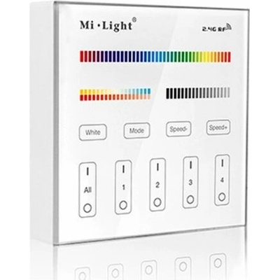 LEDprodukt LED ovládač RGB-Dual White 4 okruhy 2,4GHz - Nástenný