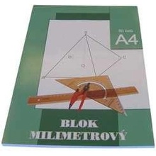 Milimetrový papier A4 50 listov blok