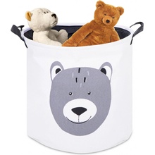 FunPlay 6931 Koš 35 x 35 cm medvídek bílo-černá