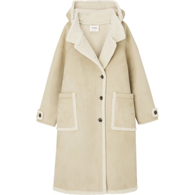 Pull&Bear Зимно палто бежово, размер XL