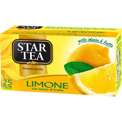 Star Tea čaj černý s citronem Tea Limone 25 sáčků 40 g
