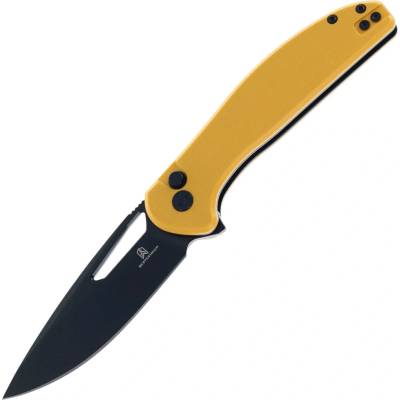 Bestechman Whalefin D2 Black PVD with Yellow G10 handle BMK18E