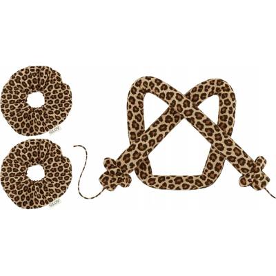 GLOV - COOLCURL, natáčka na vlasy pro chladné vlny SATIN CHEETAH + 2 gumičky