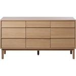Unique Furniture Нисък скрин с дъбов декор в естествен цвят 75x140 cm Ponza - Unique Furniture (48450200)