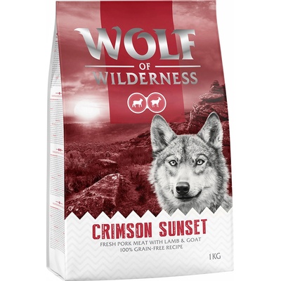 Wolf of Wilderness "Crimson Sunset" jehněčí a kozí bez obilovin 5 x 1 kg