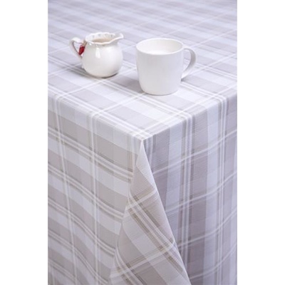 Obrus PVC 7739420, metráž káro hnedé, 20 m x 140 cm, IMPOL TRADE