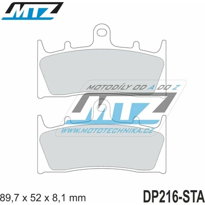 Destičky brzdové DP216-STA - směs Standard DP216-STA