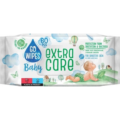 Go Wipes baby Extra Care sensitive s alantoinem 60 ks