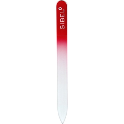 Sibel sklenený pilník na nechty 14 cm - červený 0017009/RED