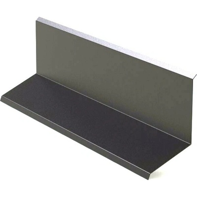 Lemování zdí horní r.š.250mm pozink Lakovaný RAL 8019 šedohnědá s folií dl.2m