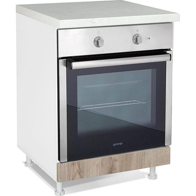 Matis Кухненски шкаф долен за вградена фурна in d60 r сив дъб