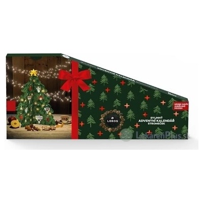 LEROS BYLINNÝ ADVENTNÝ KALENDÁR STROMČEK 5 24 druhov čajov po 1 vrecúšku + stromček + Anjelské pexeso 12 párov (41,7 g) (inov. 2025), 1x1 set LEROS, s r.o.