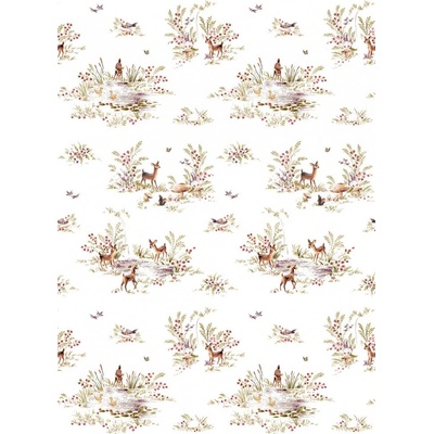 Esta Home 159055 Vliesová obrazová tapeta Les lesné zvieratká Forest Friends rozmery 200 x 279 cm