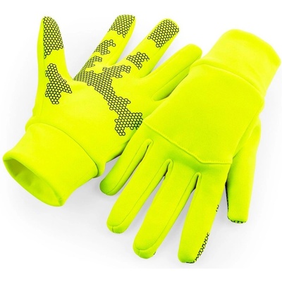 Beechfield Softshell Sports Tech rukavice fluorescent yellow