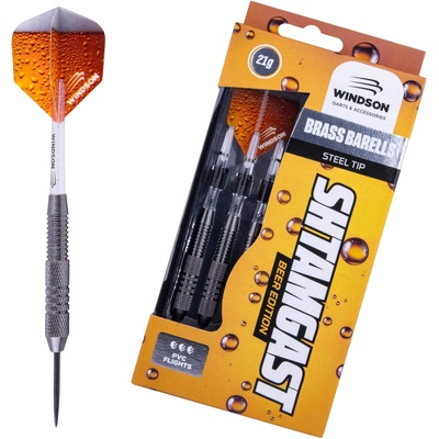 Set šípok s kovovými hrotmi Windson SET SHTAMGAST 21 G strieborná,biela,oranžová