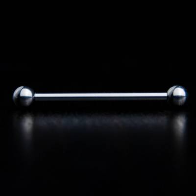CryptoEshop Kompletní titanová činka s vnitřním závitem a kuličkami 1,6 mm 18 mm P003-1618