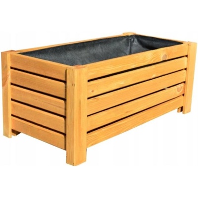 Bestent Drevený kvetináč Natural 60x33x25cm