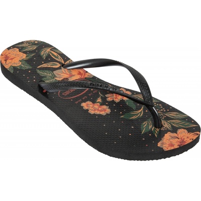 Havaianas dámské žabky Slim Floral černé
