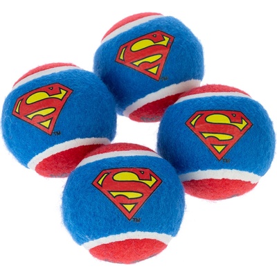 Warner Bros DC Sada tenisových míčků Superman 6,3 cm 4 ks