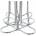 DKD Home Decor Органайзер за Капсули Кафе DKD Home Decor Сребро Метал