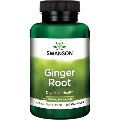 Swanson Ginger Root, 540 mg, 100 капсули, Swanson (SW535)