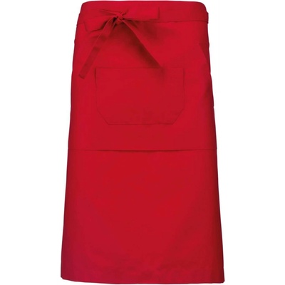 Kariban Dlouhá zástěra KANGAROO červená