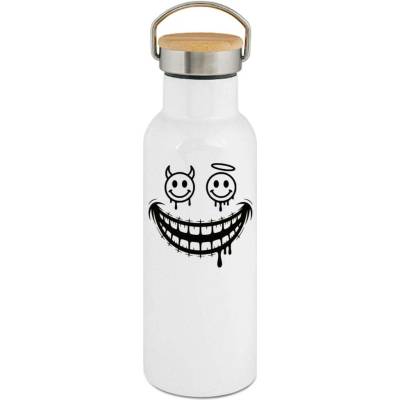 123TRIKO termoska Anděl a ďábel, černý tisk 500 ml vtipné