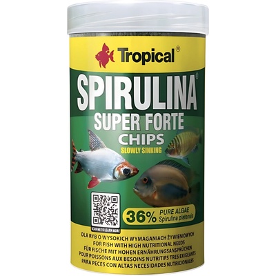 Tropical Spirulina Super Forte Chips 36% 1 l 520 g