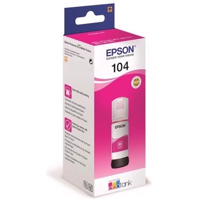 EpsonEcotankBlaek Epson T104 Magenta EcoTank мастилена бутилка (C13T00P340)